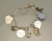 Vintage Sterling Silver Charm Bracelet