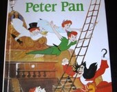 vintage childrens book... PETER PAN ... written in FRENCH language 1988 hardcover Book ...