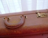 Small Brown Leather Suitcase