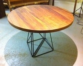 Furniture - Poker Table - Reclaimed Wood Round Table