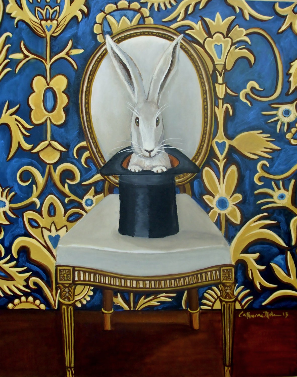 Still Life original painting-Magic Hat II-by Catherine Nolin