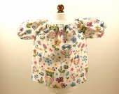 Doll Peasant Top Fits American Girl and Bitty Baby Sized Dolls Woodland Print Shirt Blouse Girls Toy