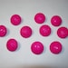 10 Bright Pink, Shank Buttons, Lot  2301