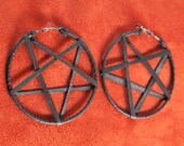 Vegan Star Hoop Earrings
