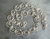 Curls, Curls, Curls Handmade Sterling Silver Necklace