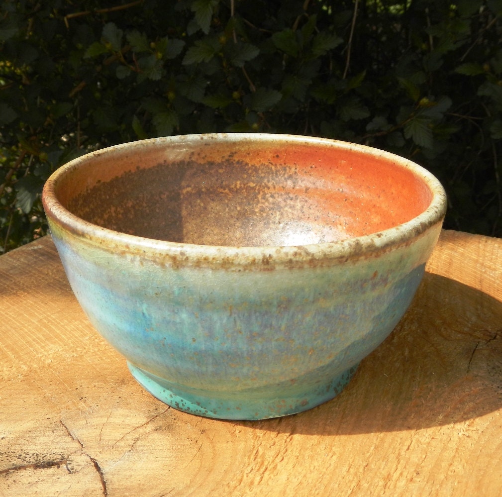Wood-Fired Turquoise Bowl IV