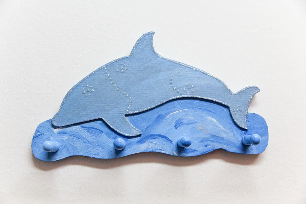 Dolphin Wall clothes hanger - Coat hanger To Child Room Home Decoration