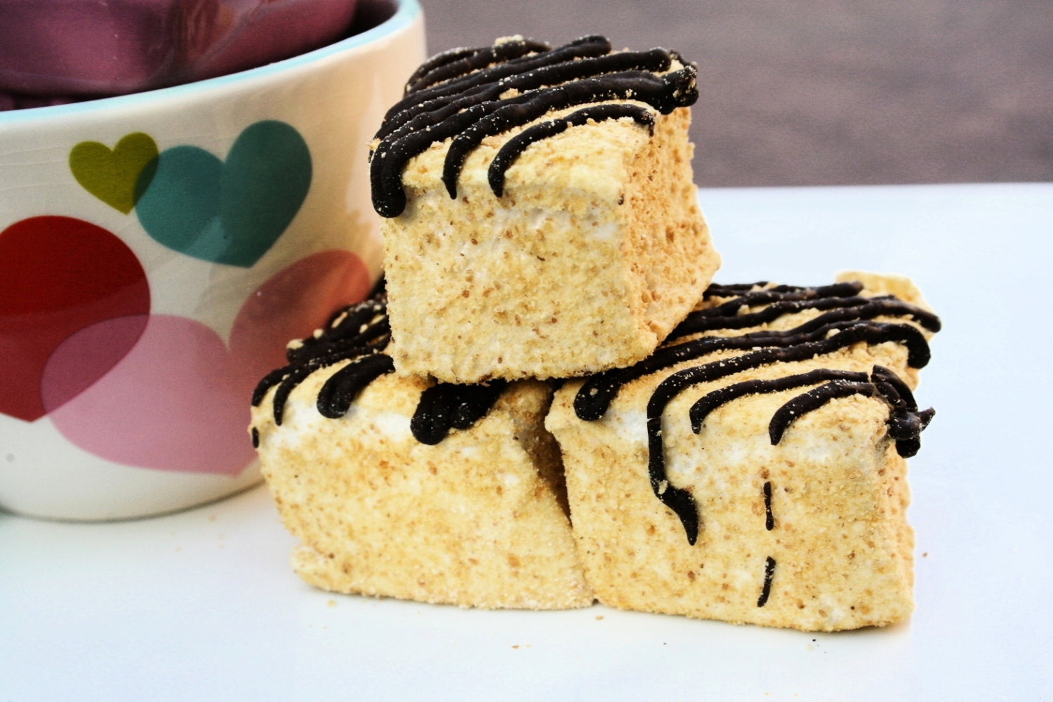 Gourmet JUMBO Smores marshmallows - 6 pieces