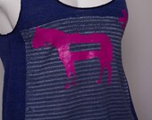 SALE Pink Horse Womens' Tank - Large