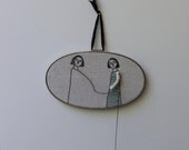 hand embroidery hoop art-you reap what you sew  no. 1 textile art fiber art