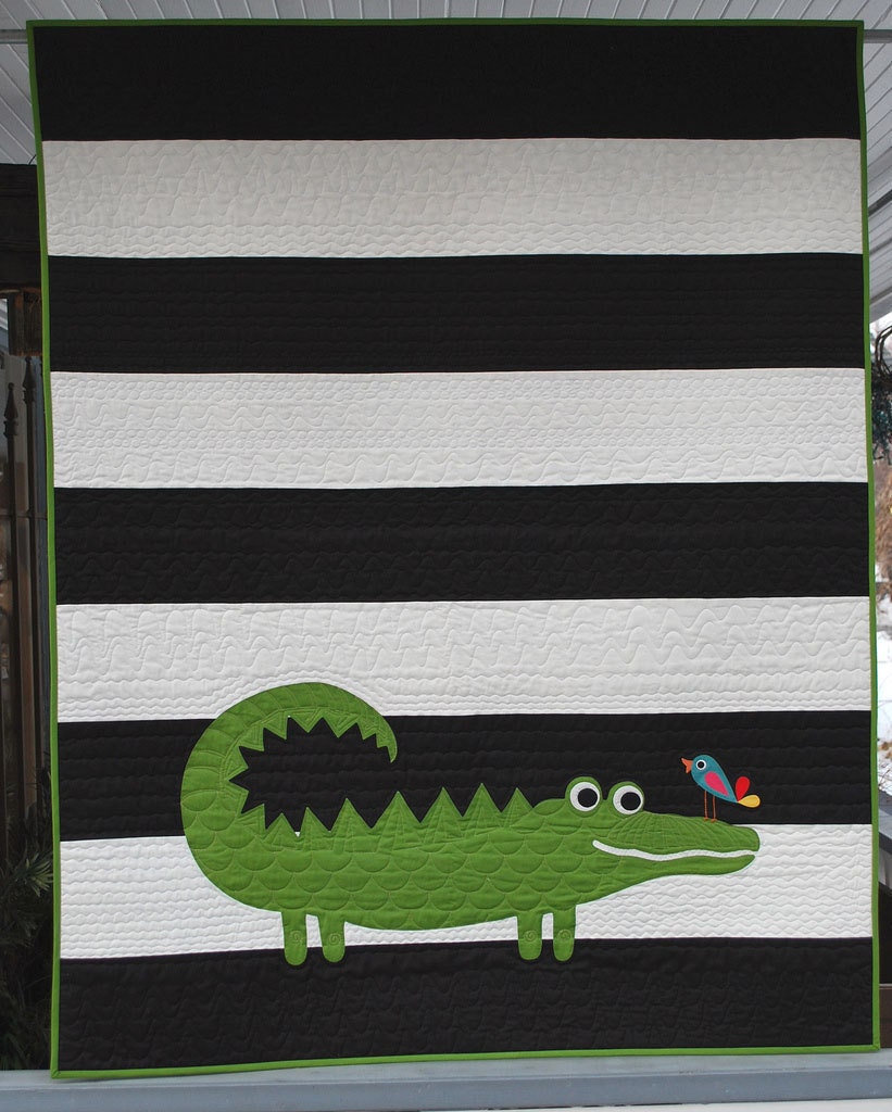 A is for Alligator Quilt Pattern