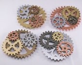 Large Steampunk Gears Magnet, 4 inch diameter