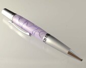 Purple Swirl Acrylic Sierra Ballpoint Pen - Handcrafted Acrylic Pen