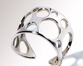 20% off SALE Ends May 23- Bubbles Unique Sterling Silver Ring, Adjustable Band, Contemporary Ring, Italian jewelry