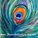 Peacock Original Watercolor painting 10x14