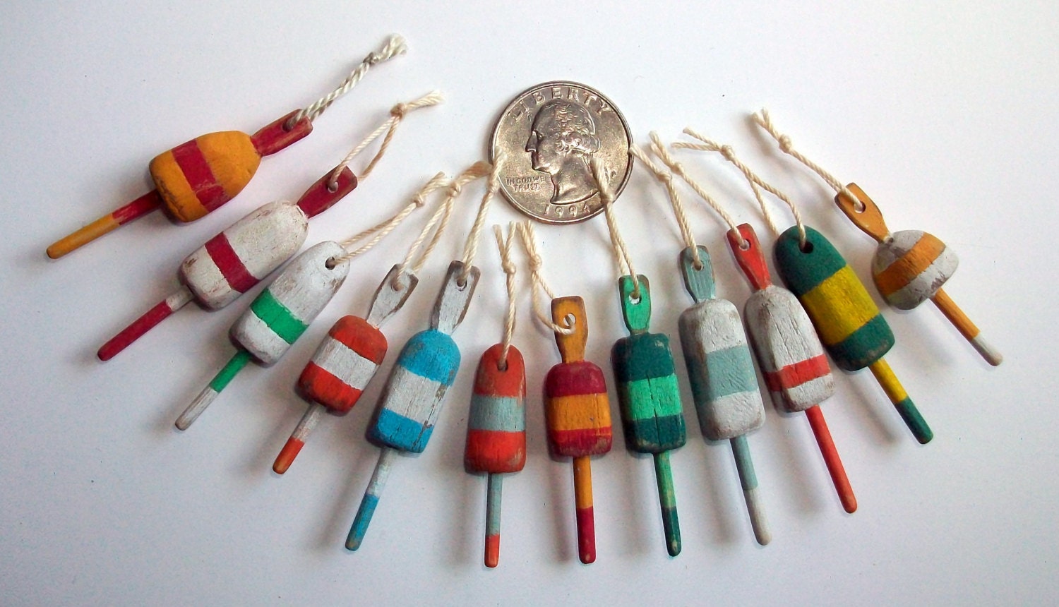 Miniature Lobster Buoys (set of 12)
