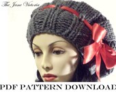 Dirigible Beret Knitting PATTERN, Itarille Falassion, PDF DOWNLOAD