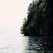 Misty lake nature photograph detroit lake oregon horizontal