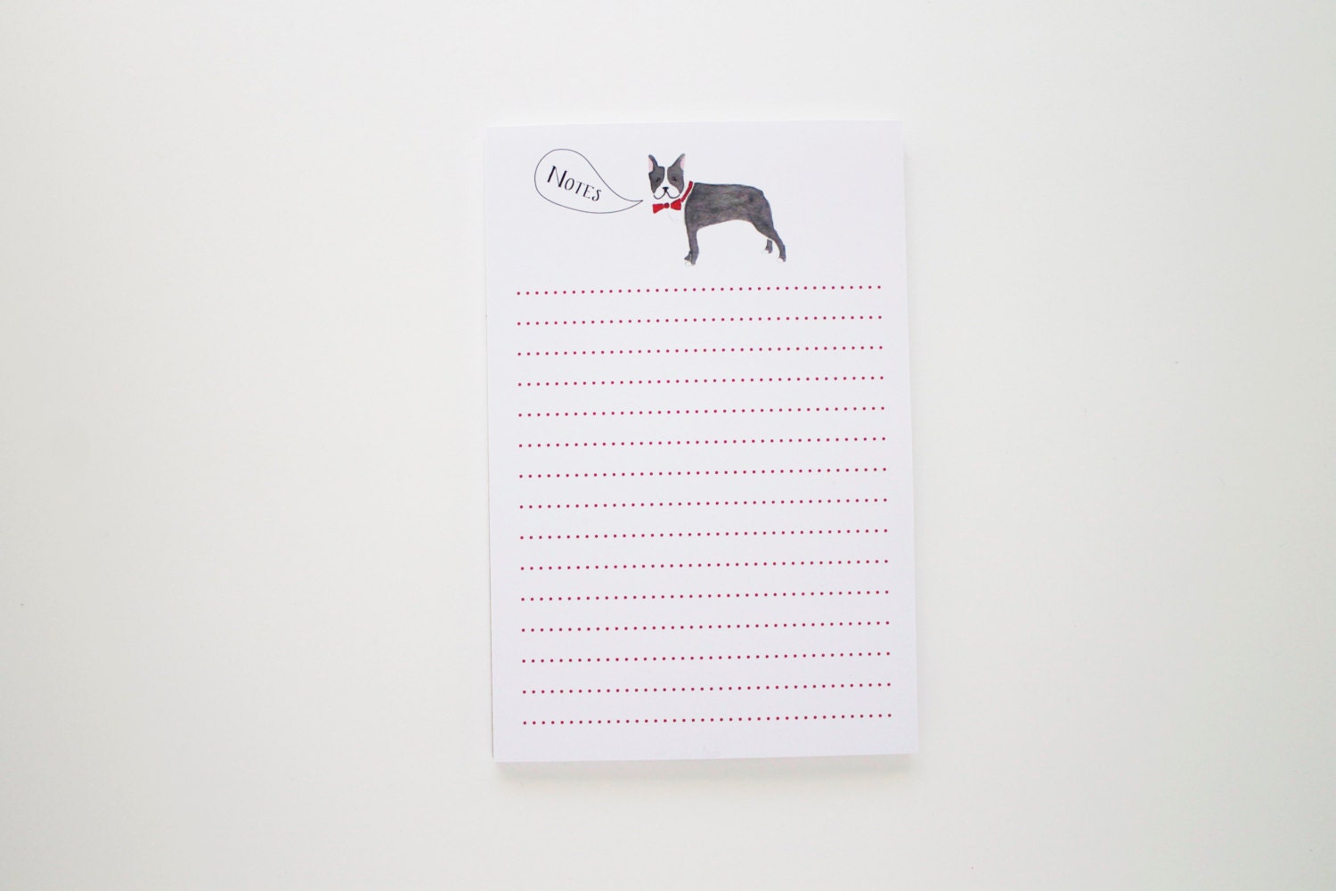 Boston Terrier Notepad