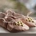 Gold Studded Ballet Slippers: PINK 8
