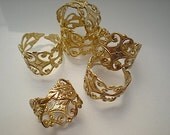 6 adjustable brass rings