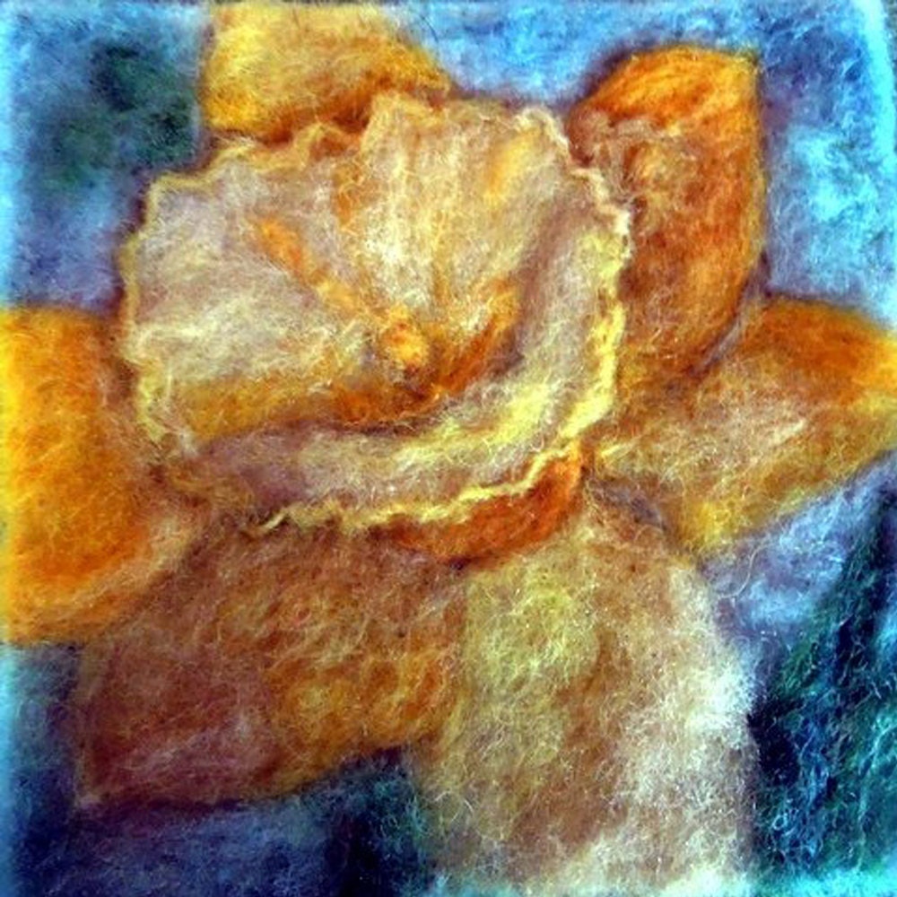 083 "Daffodil" Thyme Tile Needle Felting Pattern Kit
