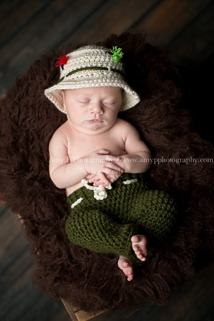 Fly Fishing Baby Hat, Off White Baby Boy Hat