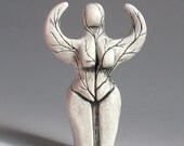 Soda Fired Tree Goddess