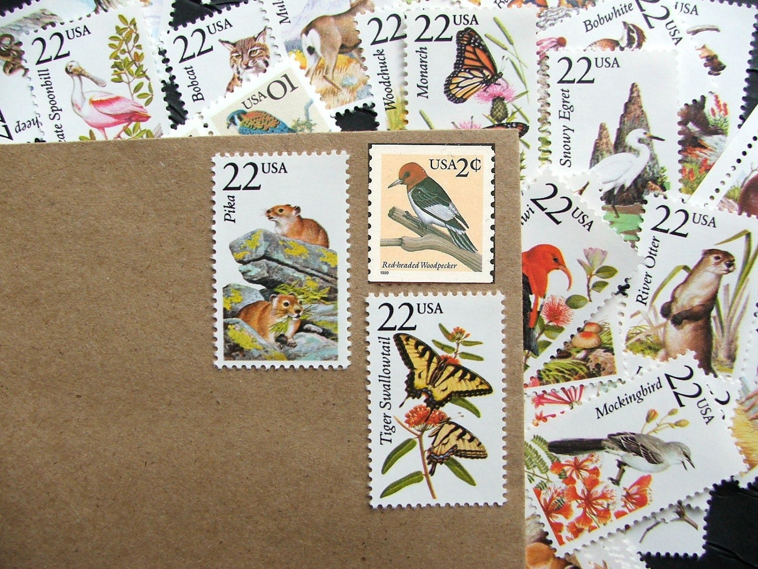 Wildlife II .. UNused Vintage Postage Stamps  .. post 25 letters