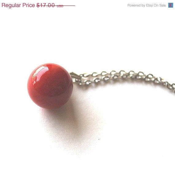 ON SALE Necklace marble vintage glass 1950s - 1960s playful