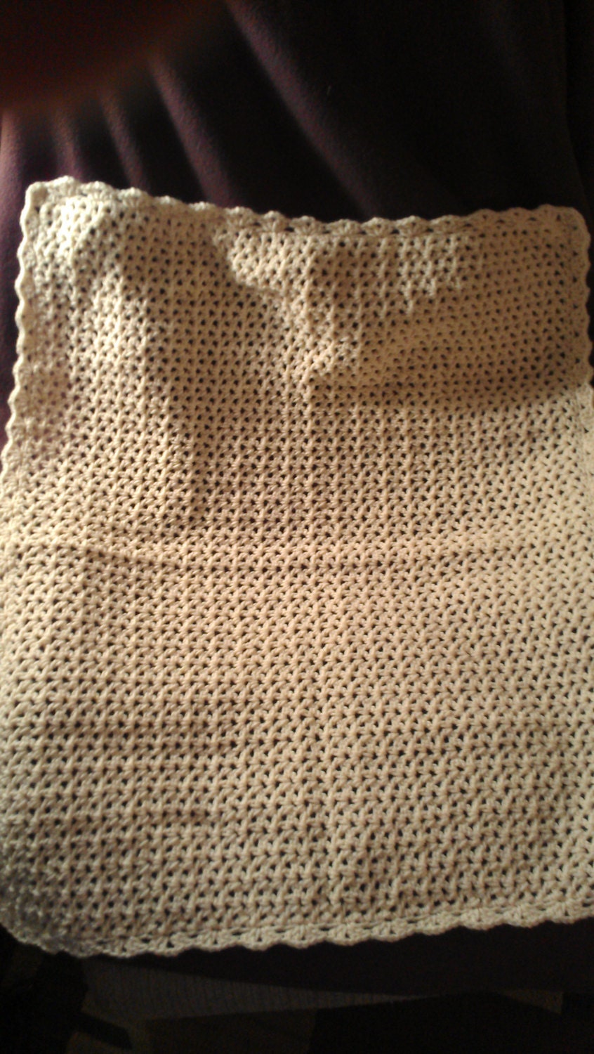 Cream Baby Blanket