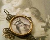 Religious Cross Pendant Mary & Child