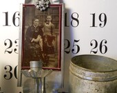 French Nordic Altered Sconce Sweet Mother & Daughter