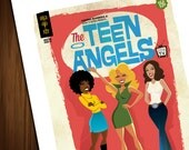 Teen Angels A3 Artprint
