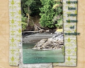never lose your sense of wonder - currently in stock, 8x10 collage art photograph