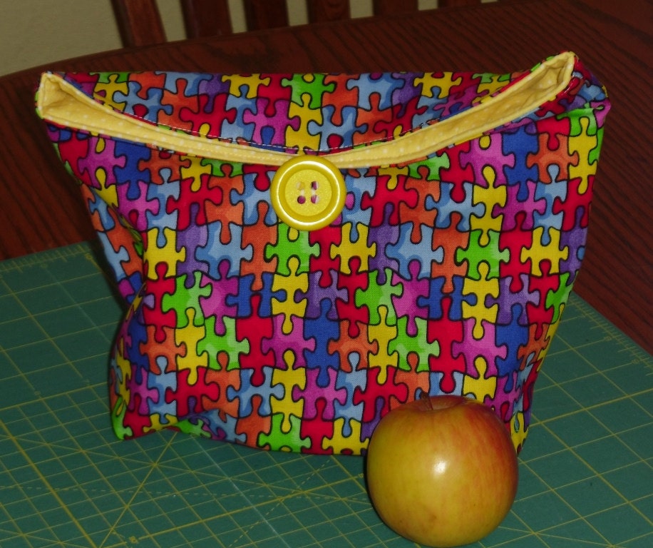 Autism Puzzle Lunch Bag