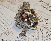 Cupid Collage Pin Brooch - Upcycled - Vintage - Valentine