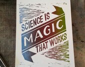 Kurt Vonnegut - Science is Magic that Works - Gradient - Multicolor - Cat's Cradle