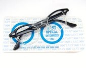 Vintage 50s Black Cat Eye Eyeglasses Frame Tart Optical  Never Worn