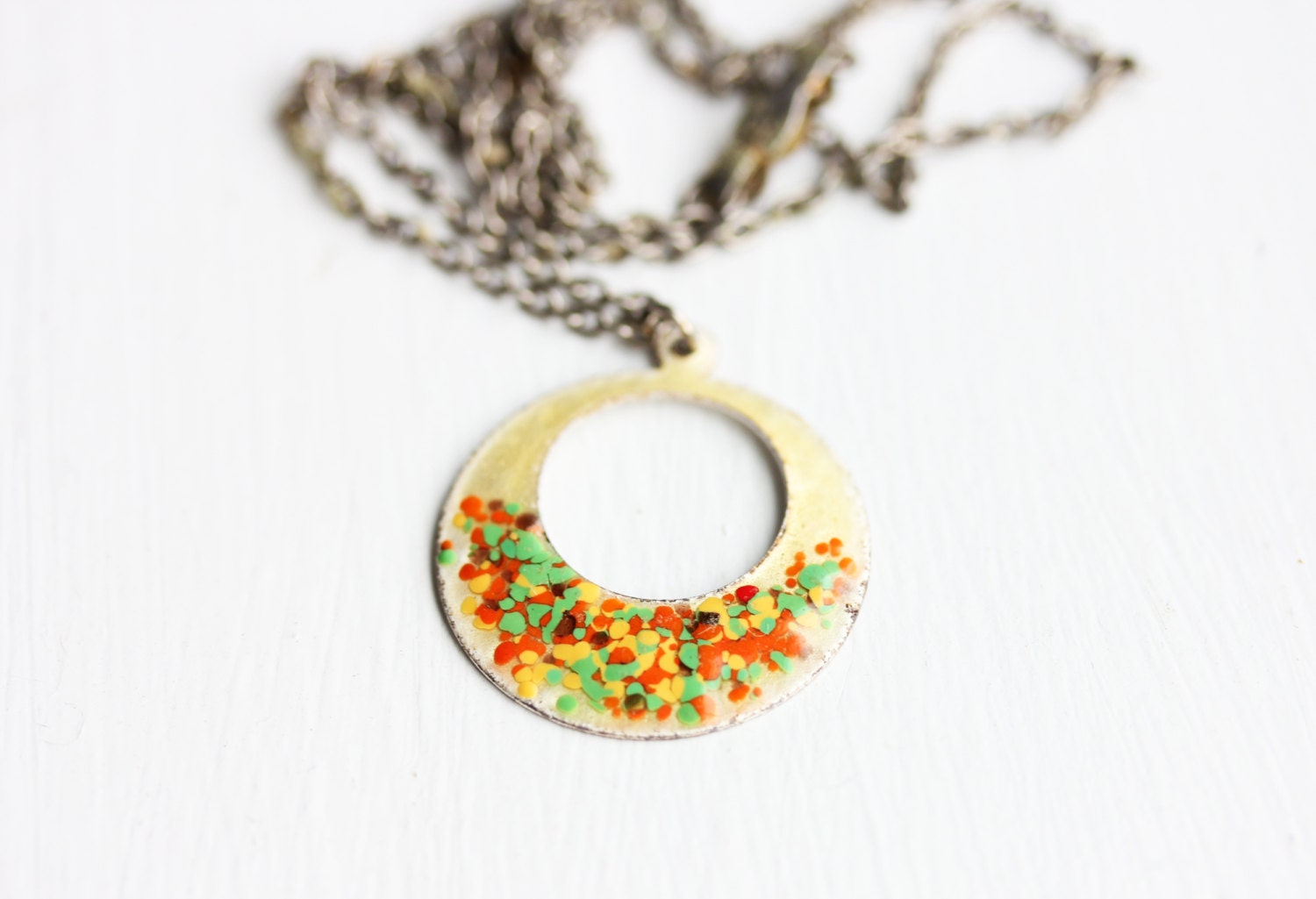 Splatter Drop Necklace