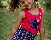 STAR SPANGLED tank and shorts set from the Yankee Doodle Sweetheart collection sizes 12mo to girls 10