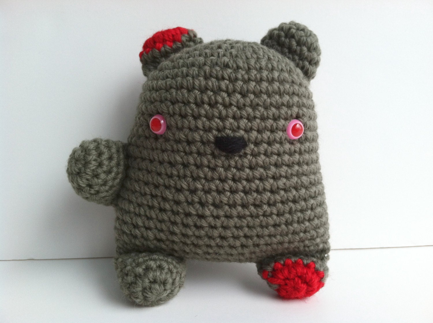 Amigurumi Crochet Zombie Teddy Bear Plushie
