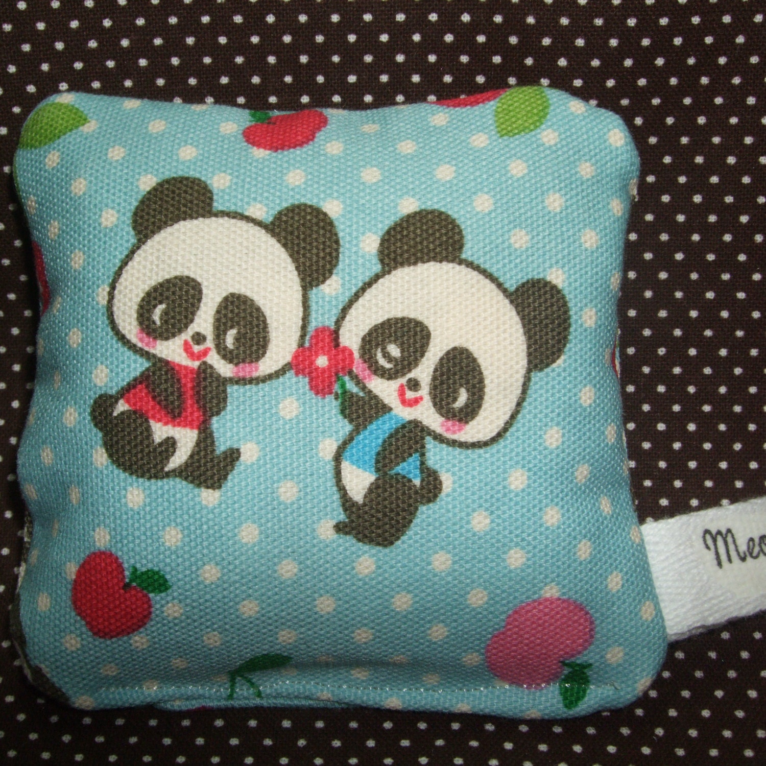 Catnip Toy PANDA BEAR LOVE Crazy Cushion