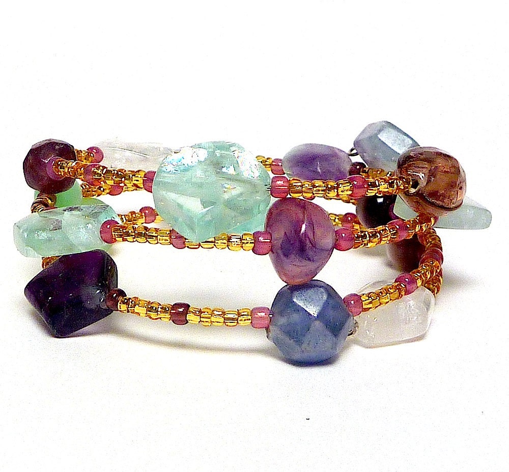 Coil Beaded Bracelet  GALACTIC Beading Divas Fundraiser