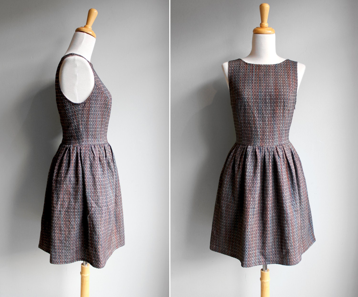 Slate Geo Party Dress