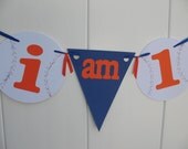 I'm 1 Baseball Banner - White Baseball