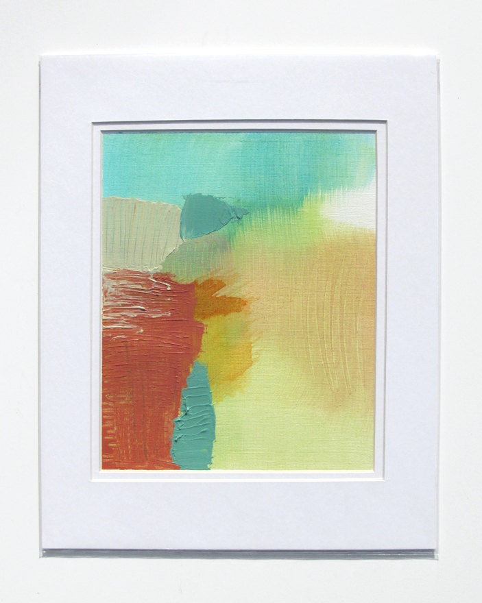 Original Matted Art, 8 x 10" original fine art, matted -- "Painting 193"