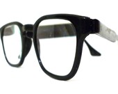 Black Wayfarer-Style Eye Frames /Vam Bigger Eyeglasses/  Mad Men Sunglasses