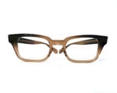 Wayfarer-Style Eye Frames in Mink Brown Fade / B&L Eyeglasses/ Mad Men Sunglasses/ NOS / SLightly Bigger