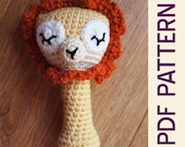 Amigurumi Sleepy Lion Baby Rattle Pdf Pattern